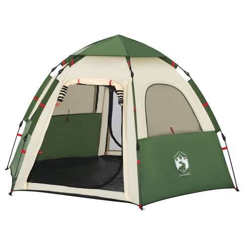 Šator s kabinom za kampiranje za 4 osobe zeleni brzo otpuštanje - Zelena 260 x 217 x 150 cm 1 Cijena