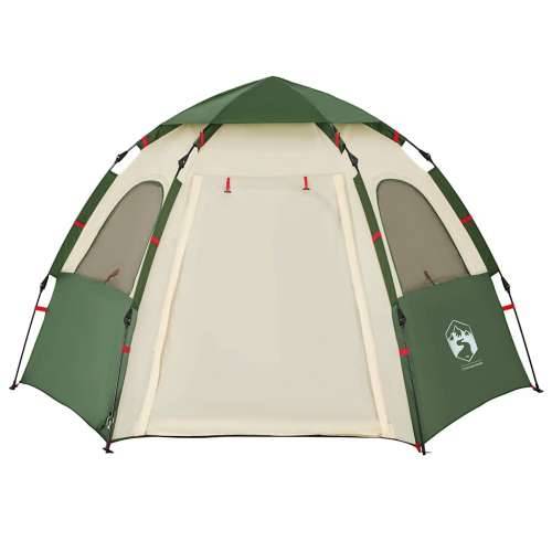 Šator s kabinom za kampiranje za 4 osobe zeleni brzo otpuštanje - Zelena 260 x 217 x 150 cm 1 Cijena