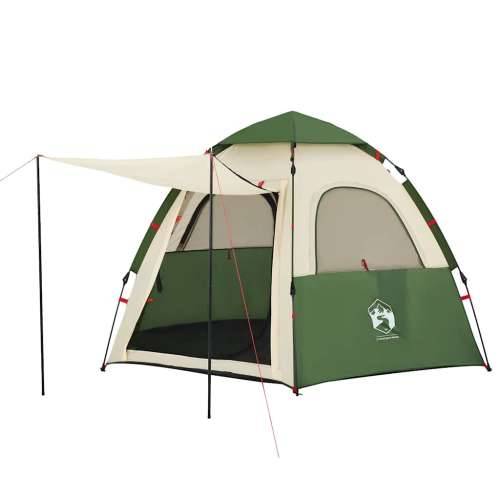 Šator s kabinom za kampiranje za 4 osobe zeleni brzo otpuštanje - Zelena 260 x 217 x 150 cm 1 Cijena