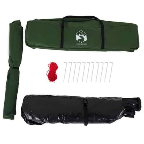Šator s kabinom za kampiranje za 4 osobe zeleni brzo otpuštanje - Zelena 260 x 217 x 150 cm 1 Cijena