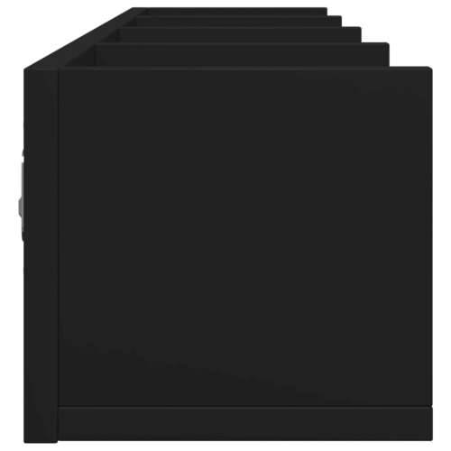 Zidni ormarići 2 kom crni 99x18x16,5 cm od konstruiranog drva - Crna 99 x 18 x16,5 cm 2 1 Cijena