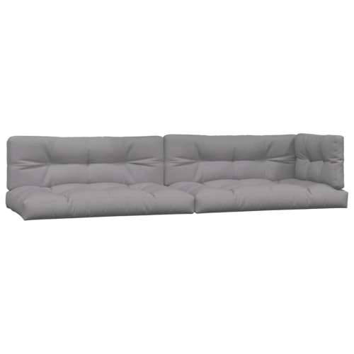 5-dijelna set vrtnih sofa od paleta s jastucima od drva bagrema - Siva 1 2x srednja + 2x kutna + stol Svjetlosmeđa Cijena