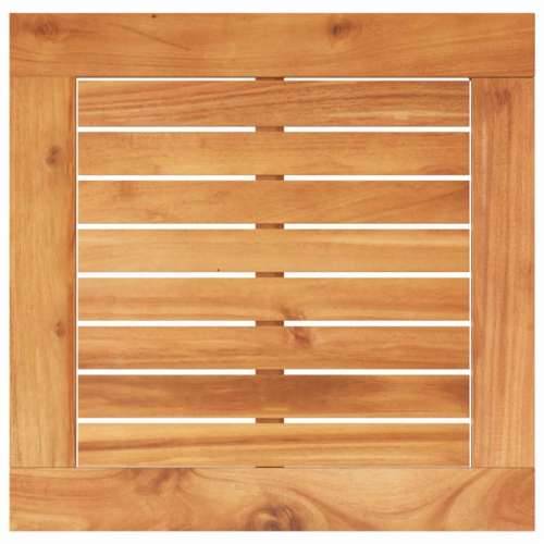Vrtni stol crni 38 x 38 x 42 cm od poliratana i drva bagrema - Crna 1 Cijena