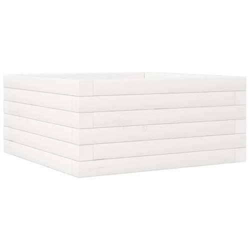 Vrtna sadilica bijela 50 x 50 x 23 cm od masivne borovine - Bijela 50 x 50 x 23 cm 1 Cijena