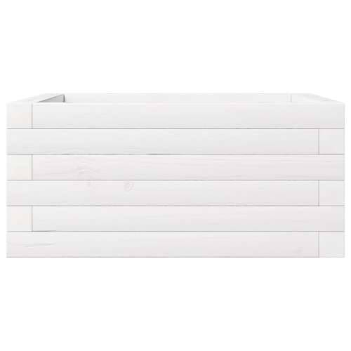 Vrtna sadilica bijela 50 x 50 x 23 cm od masivne borovine - Bijela 50 x 50 x 23 cm 1 Cijena