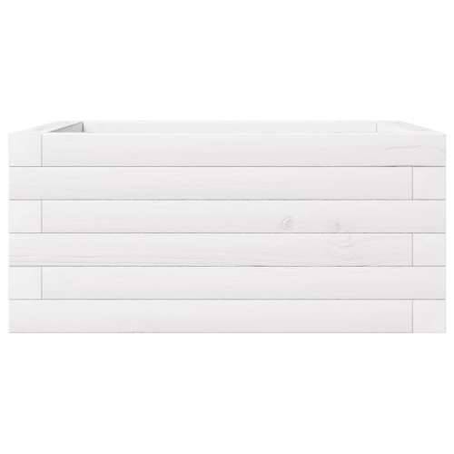 Vrtna sadilica bijela 50 x 50 x 23 cm od masivne borovine - Bijela 50 x 50 x 23 cm 1 Cijena