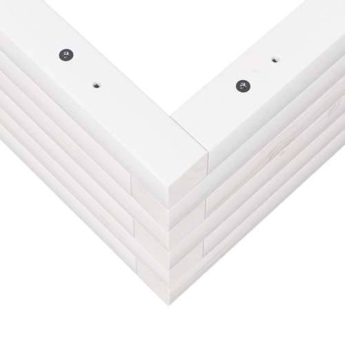 Vrtna sadilica bijela 50 x 50 x 23 cm od masivne borovine - Bijela 50 x 50 x 23 cm 1 Cijena