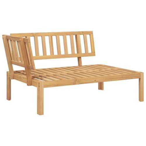 Vrtna garnitura - 5-dijelni set vrtnih sofa od paleta od masivnog drva bagrema - Smeđa 1 2x kutna + 2x srednja + stol Svjetlosme Cijena