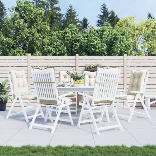 Jastuci za stolice 6 kom prošarano krem 120x50x7cm tkanina - prošarana krem 120 x 50 x 7 cm 6 Cijena