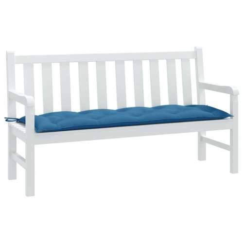 Jastuk za vrtnu klupu prošarano plavi 150 x 50 x 7cm od tkanine - prošarana plava 150 x 50 x 7 cm 1 Cijena