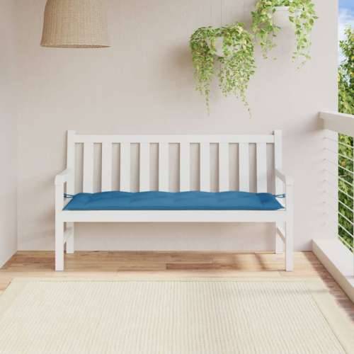Jastuk za vrtnu klupu prošarano plavi 150 x 50 x 7cm od tkanine - prošarana plava 150 x 50 x 7 cm 1 Cijena