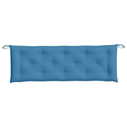 Jastuk za vrtnu klupu prošarano plavi 150 x 50 x 7cm od tkanine - prošarana plava 150 x 50 x 7 cm 1 Cijena