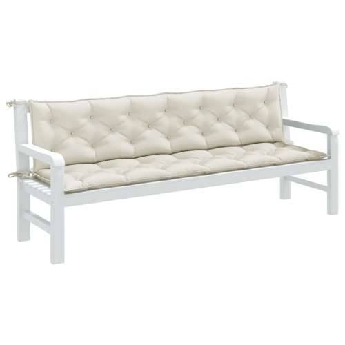 Jastuci za vrtnu klupu 2 kom prošarano krem 200x50x7 cm tkanine prošarana krem 200 x 50 x 7 cm 1 Cijena