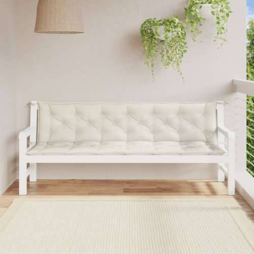 Jastuci za vrtnu klupu 2 kom prošarano krem 200x50x7 cm tkanine prošarana krem 200 x 50 x 7 cm 1 Cijena