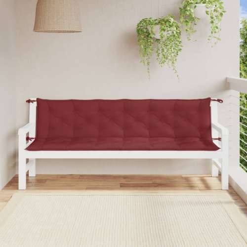 Jastuci za vrtnu klupu 2 kom Crvena vina 200x50x7 cm tkanine - prošarana crvena boja vina 200 x 50 x 7 cm 1 Cijena
