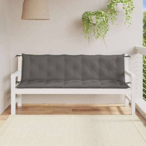 Jastuci za vrtnu klupu 2 kom tamnosivi 180x50x7 cm tkanine - prošarana tamnosiva 180 x 50 x 7 cm 1 Cijena