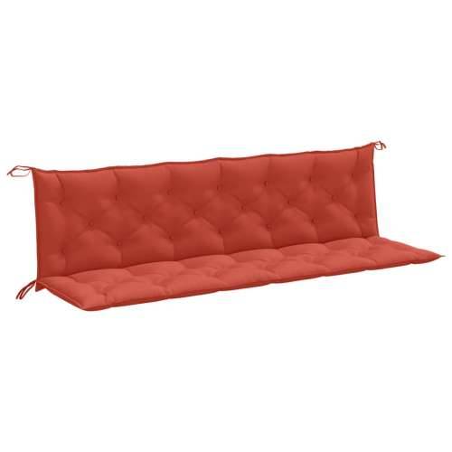 Jastuci za vrtnu klupu 2 kom Crvena vina 200x50x7 cm tkanina - prošarana crvena 200 x 50 x 7 cm 1 Cijena