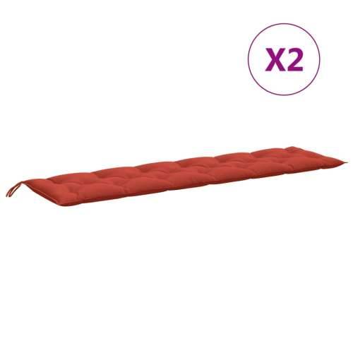 Jastuci za vrtnu klupu 2 kom Crvena vina 200x50x7 cm tkanina - prošarana crvena 200 x 50 x 7 cm 1 Cijena