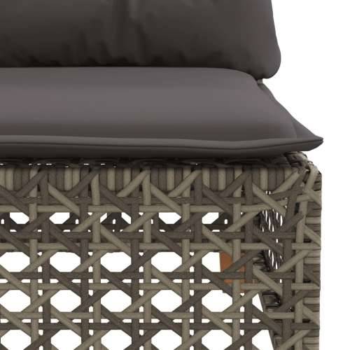 Kutna vrtna sofa od poliratana s jastucima siva - siva i tamnosiva 1 with carving Cijena