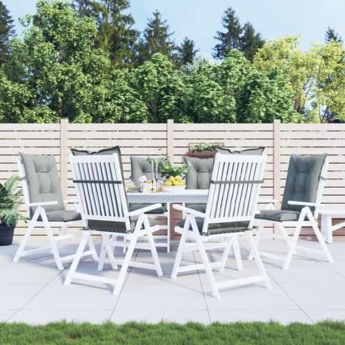 Jastuci za stolice 6 kom svjetlosivi 120x50x7 cm od tkanine - prošarana svjetlosiva 120 x 50 x 7 cm 6 Cijena