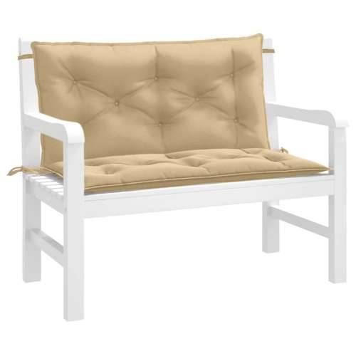 Jastuci za vrtnu klupu 2 kom bež 100x50x7 cm tkanine - prošarana bež 100 x 50 x 7 cm 1 Cijena
