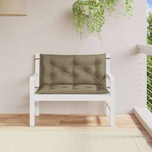 Jastuci za vrtnu klupu 2 kom smeđesivi 100x50x7 cm tkanina - prošarana smeđesiva 100 x 50 x 7 cm 1 Cijena