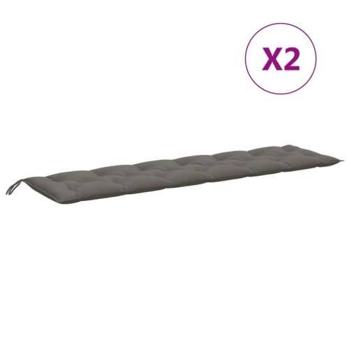 Jastuci za vrtnu klupu 2 kom tamnosivi 200x50x7 cm tkanine - prošarana tamnosiva 200 x 50 x 7 cm 1 Cijena