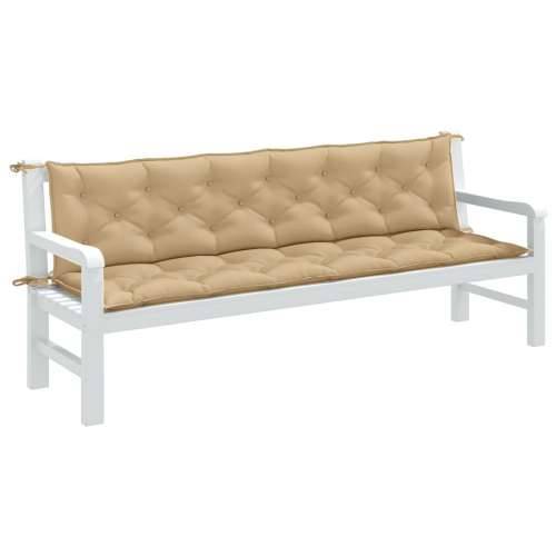 Jastuci za vrtnu klupu 2 kom bež 200x50x7 cm tkanine - prošarana bež 200 x 50 x 7 cm 1 Cijena