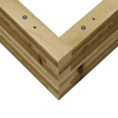 Vrtna sadilica 50 x 50 x 23 cm od impregnirane borovine - Prirodno impregnirano 50 x 50 x 23 cm 1 Cijena