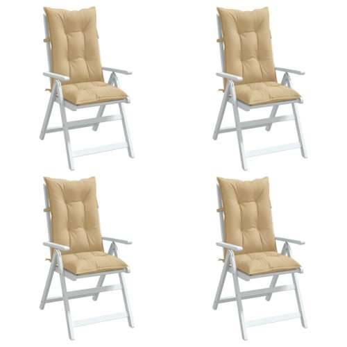 Jastuci za stolice 4 kom prošarano bež 120x50x7 cm od tkanine - prošarana bež 120 x 50 x 7 cm 4 Cijena