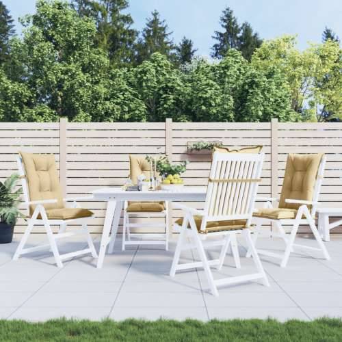 Jastuci za stolice 4 kom prošarano bež 120x50x7 cm od tkanine - prošarana bež 120 x 50 x 7 cm 4 Cijena