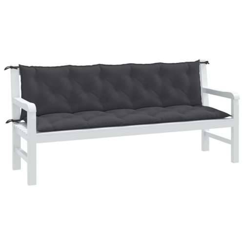 Jastuci za vrtnu klupu 2 kom antracit 180x50x7 cm tkanina prošarana antracit 180 x 50 x 7 cm 1 Cijena