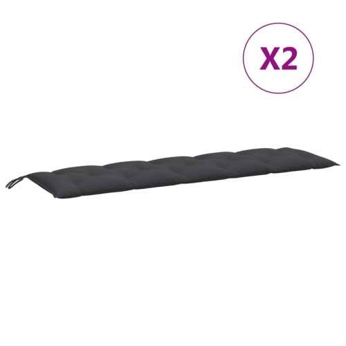 Jastuci za vrtnu klupu 2 kom antracit 180x50x7 cm tkanina prošarana antracit 180 x 50 x 7 cm 1 Cijena