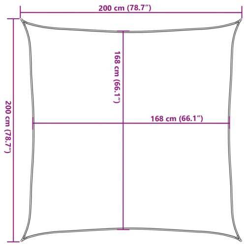 Jedro za zaštitu od sunca boje pijeska 2x2 m 100 % poliester Oxford - Pijesak 2 x 2 m 1 Cijena