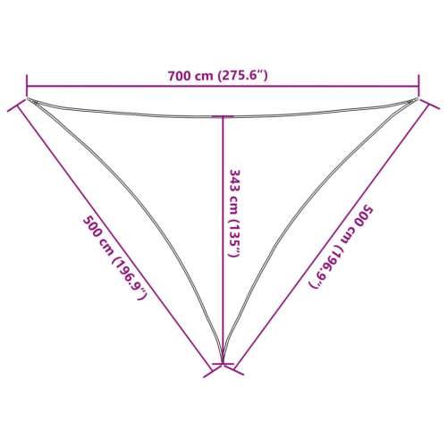 Jedro za zaštitu od sunca svjetlosivo 7x5x5 m 100% poliestera Oxford - Svjetlosiva 7 x 5 x 5 m 1 Cijena