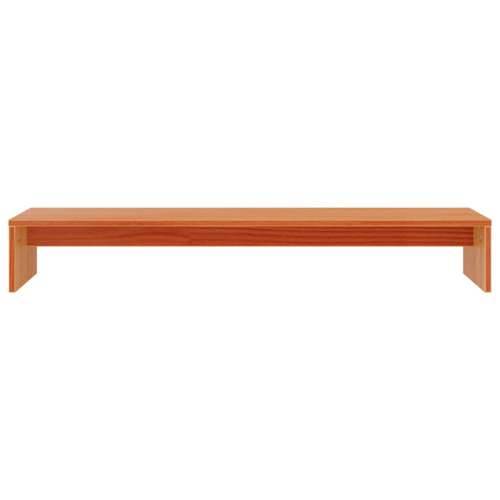 Stalak za monitor voštano smeđi 100x27x15cm od borovine - Voštano smeđa 1 Cijena