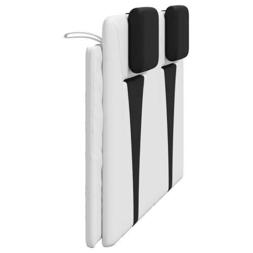 Jastuk za uzglavlje bijelo-crni 140 cm od umjetne kože - Bijela i crna 140 cm 1 Cijena