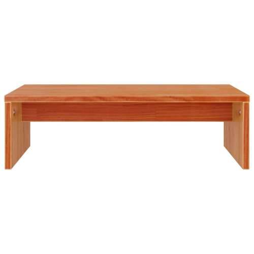 Stalak za monitor voštano smeđi 50 x 27 x 15 cm od borovine - Voštano smeđa 1 Cijena