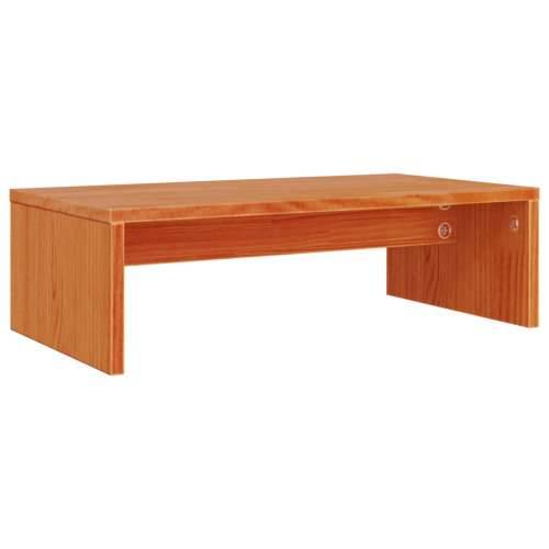 Stalak za monitor voštano smeđi 50 x 27 x 15 cm od borovine - Voštano smeđa 1 Cijena