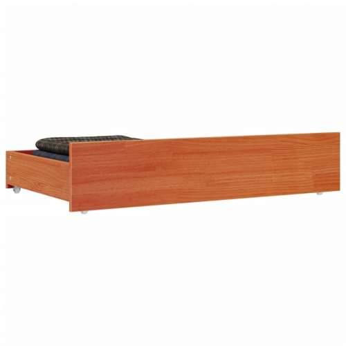 Ladice za krevet 4 kom voštano smeđe od masivne borovine - Voštano smeđa 90 x 57 x 18 cm Cijena