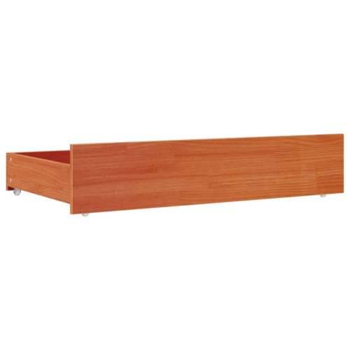 Ladice za krevet 4 kom voštano smeđe od masivne borovine - Voštano smeđa 90 x 57 x 18 cm Cijena