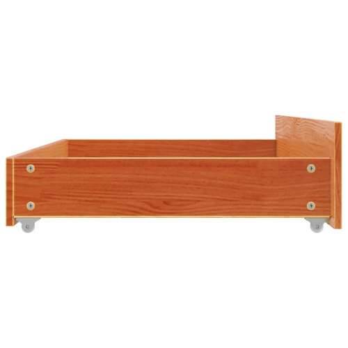 Ladice za krevet 4 kom voštano smeđe od masivne borovine - Voštano smeđa 90 x 57 x 18 cm Cijena