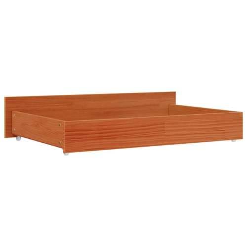 Ladice za krevet 4 kom voštano smeđe od masivne borovine - Voštano smeđa 90 x 57 x 18 cm Cijena