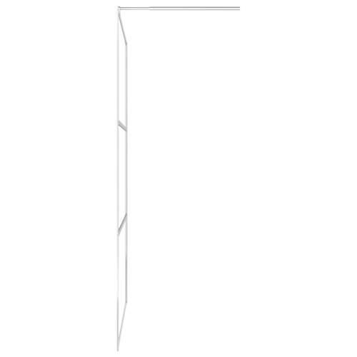 Pregrada za tuš s policom krom 100x195 cm staklo ESG i aluminij - Krom 100 x 195 cm 2 vodoravne šipke Cijena