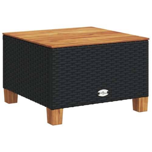 Vrtna garnitura - 8-dijelni set vrtnih sofa od poliratana s jastucima crni - Crna Puno tkanje 1 Cijena