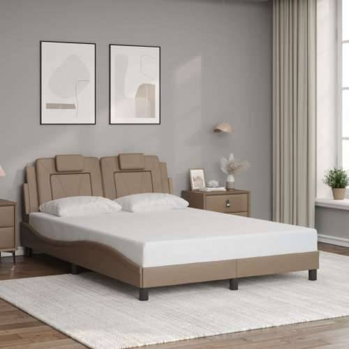 Okvir kreveta LED boja cappuccina 140 x 200 cm od umjetne kože - Boja cappuccina 140 x 200 cm Cijena