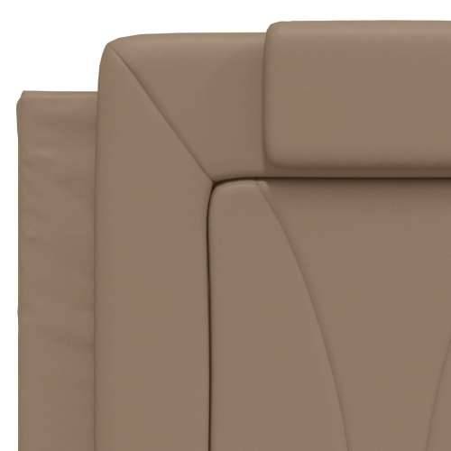 Okvir kreveta LED boja cappuccina 140 x 200 cm od umjetne kože - Boja cappuccina 140 x 200 cm Cijena