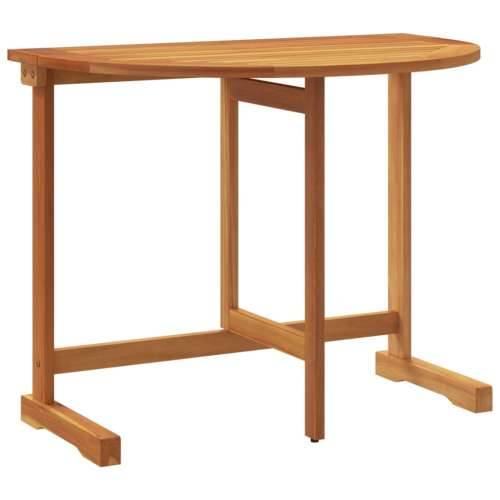 Sklopivi balkonski stol 90x60x72 cm od masivnog bagremovog drva - 1 polukružni Cijena
