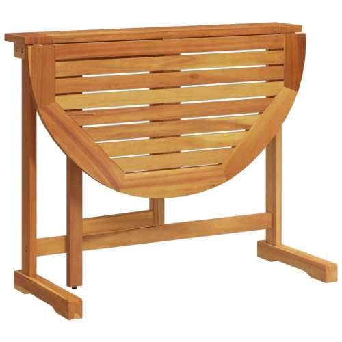 Sklopivi balkonski stol 90x60x72 cm od masivnog bagremovog drva - 1 polukružni Cijena