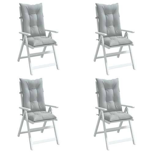 Jastuci za stolice 4 kom svjetlosivi 120 x 50 x 7 cm od tkanine - prošarana svjetlosiva 120 x 50 x 7 cm 4 Cijena